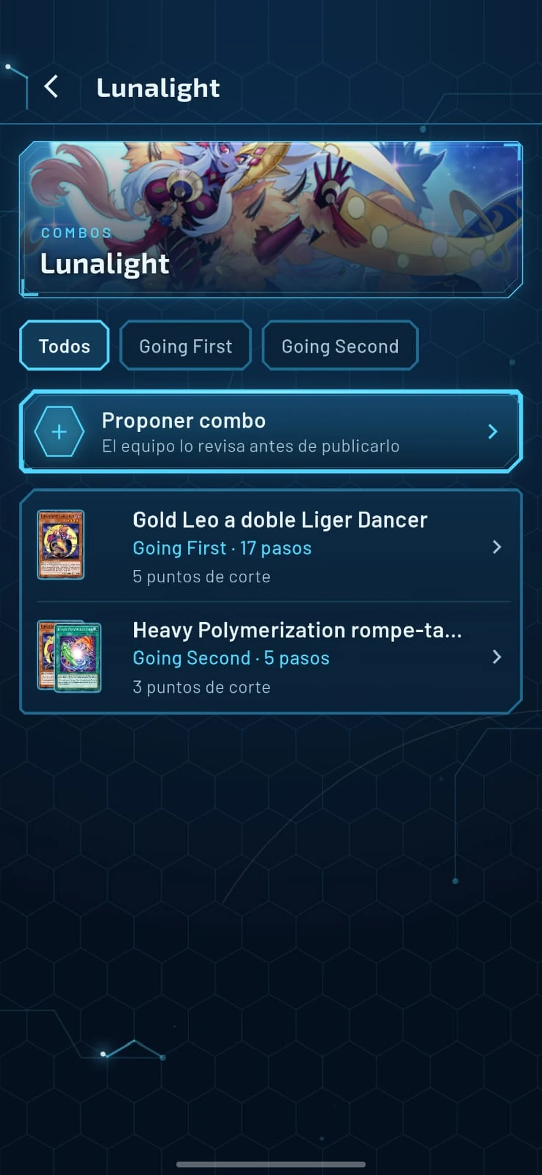 Combos de un deck, paso a paso.